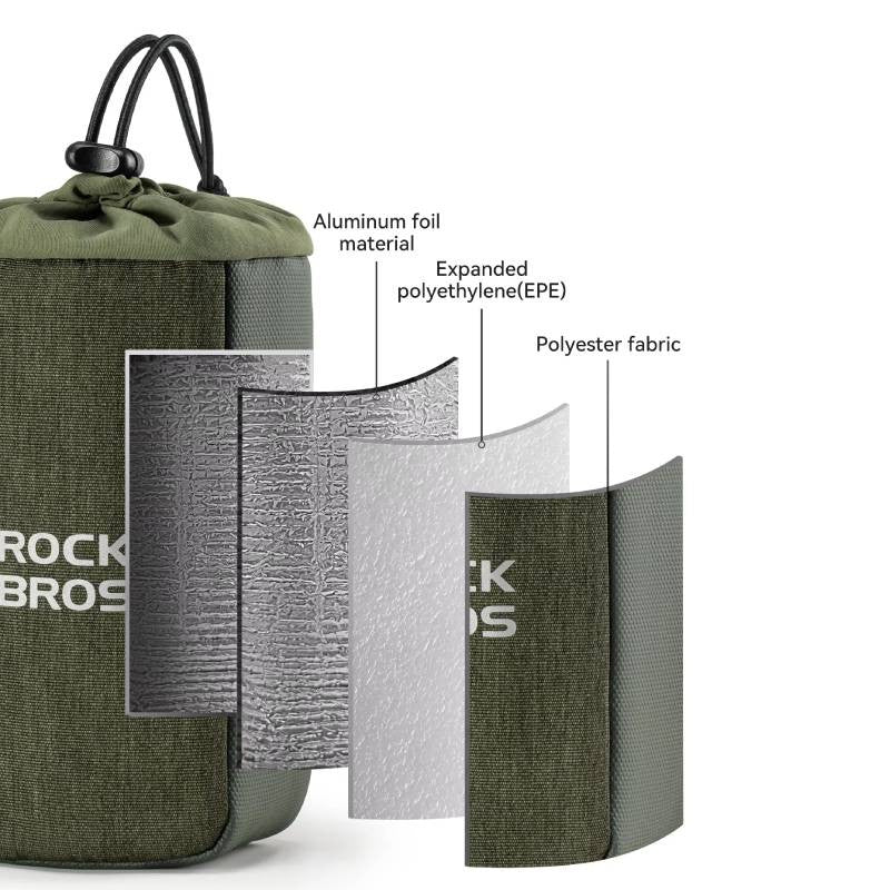 Sakwa, torba rowerowa 2 w 1 z regulowanym elastycznym paskiem ROCKBROS 30130090 zielona