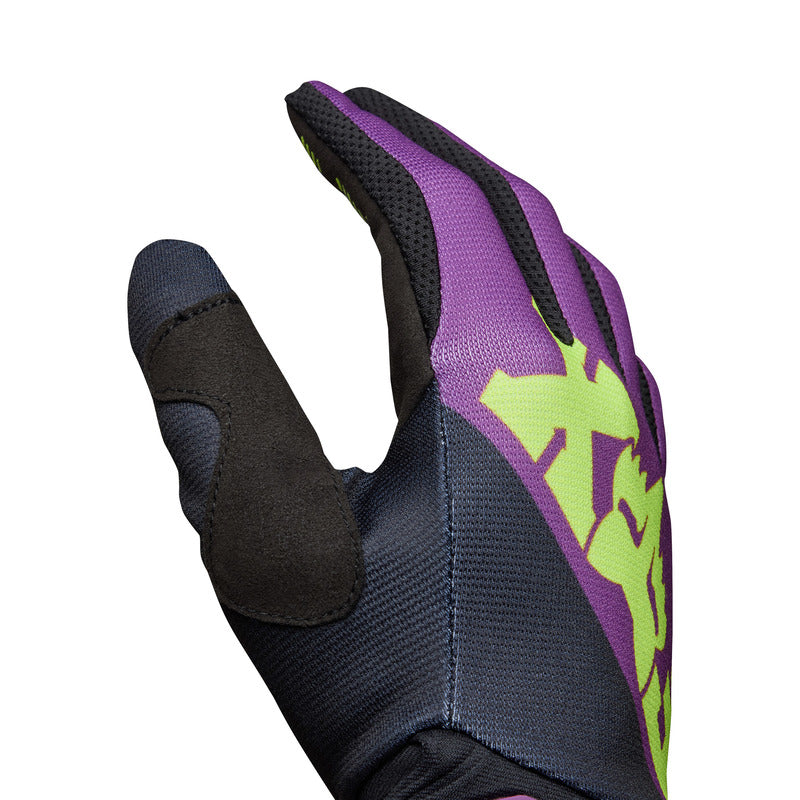 RĘKAWICE MOTOCYKLOWE JUNIOR FOX 180 RAID PURPLE LAVA