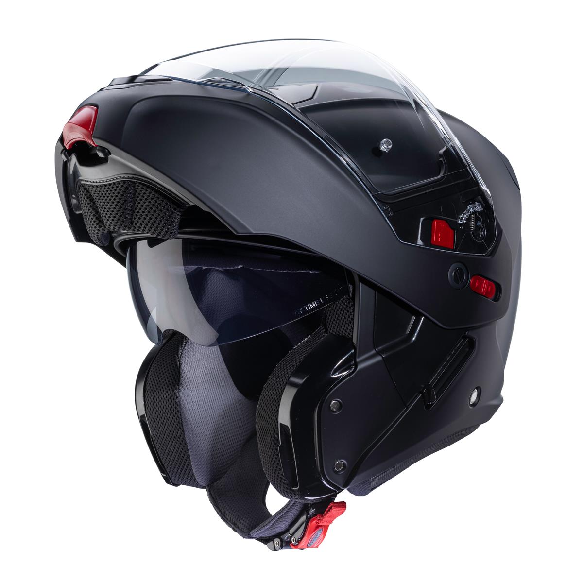 CABERG KASK SZCZĘKOWY FLIP-UP MODEL HORUS X SOLID KOLOR CZARNY MAT (PINLOCK W ZESTAWIE) – zdjęcie 3