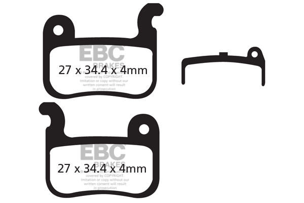 CFA370 - Klocki hamulcowe rowerowe (organiczne) EBC Brakes