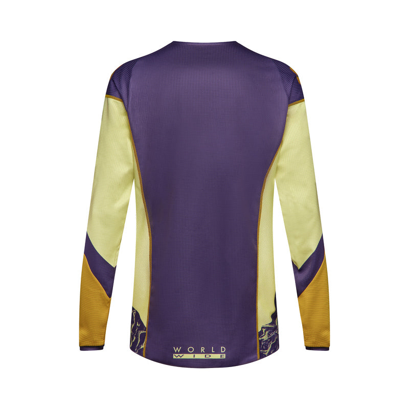 BLUZA MOTOCYKLOWA FOX 180 IMAGE PRINT PURPLE YELLOW