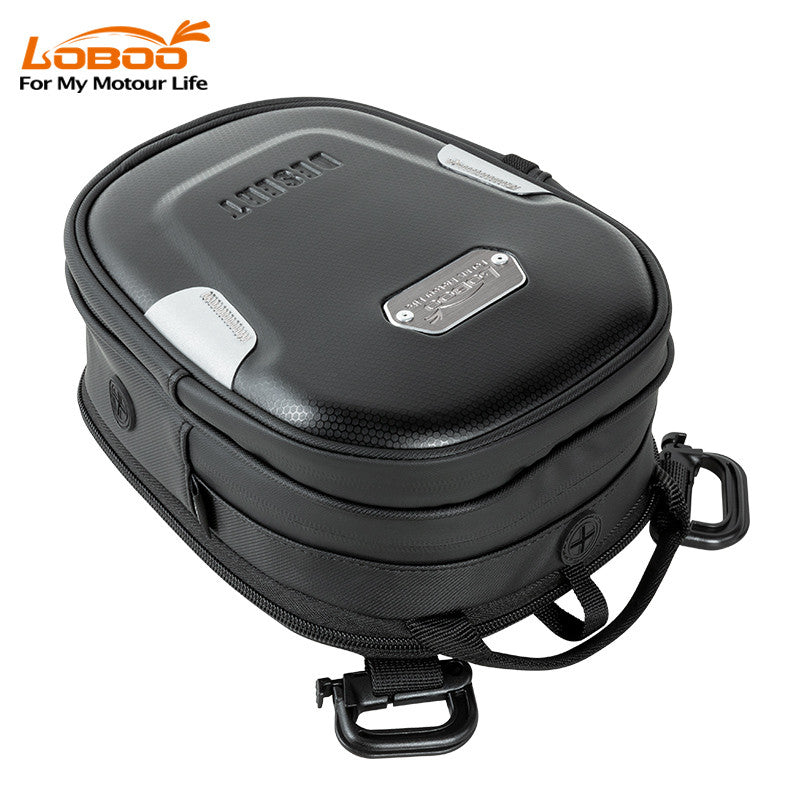 LOBOO Tank bag z funkcją szybkiego demontażu z kotwy magnetycznej, regulacja montażu 110mm, pojemność 2,5-3,5L, czarny