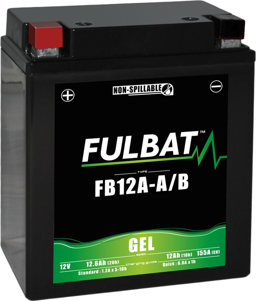 Akumulator FULBAT FUL GEL - FB12A-A / FB12A-B / YB12A-A / YB12A-B (Żelowy, bezobsługowy)