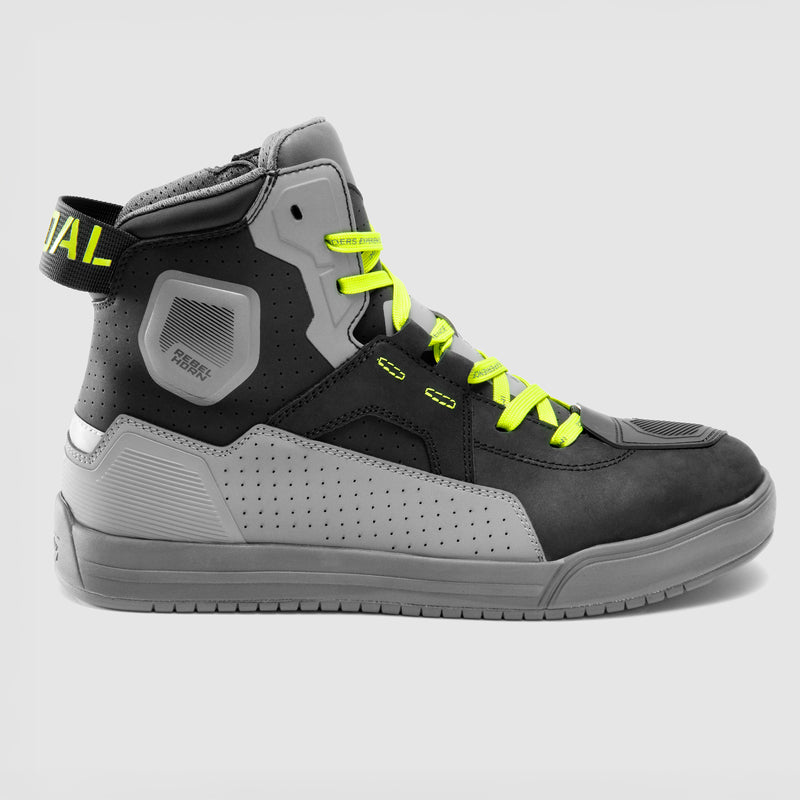 BUTY MOTOCYKLOWE REBELHORN VANDAL 2 BLACK GREY FLUO YELLOW