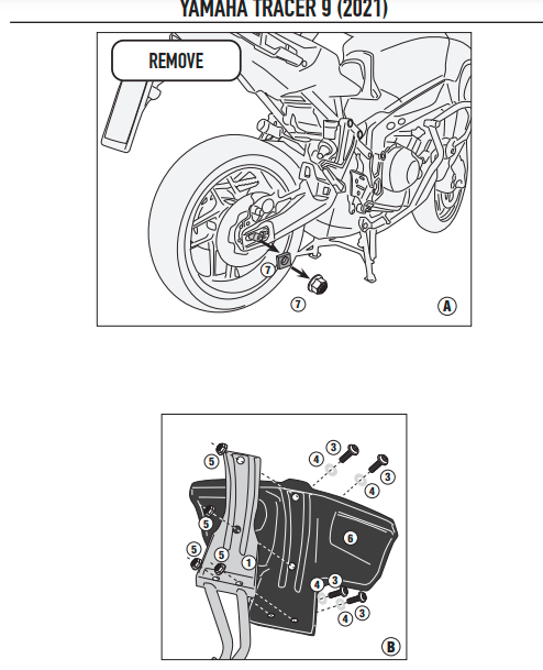 KAPPA MOCOWANIE BŁOTNIKA KRM02 YAMAHA TRACER 9/9GT/9GT+ '21-'25 – zdjęcie 4