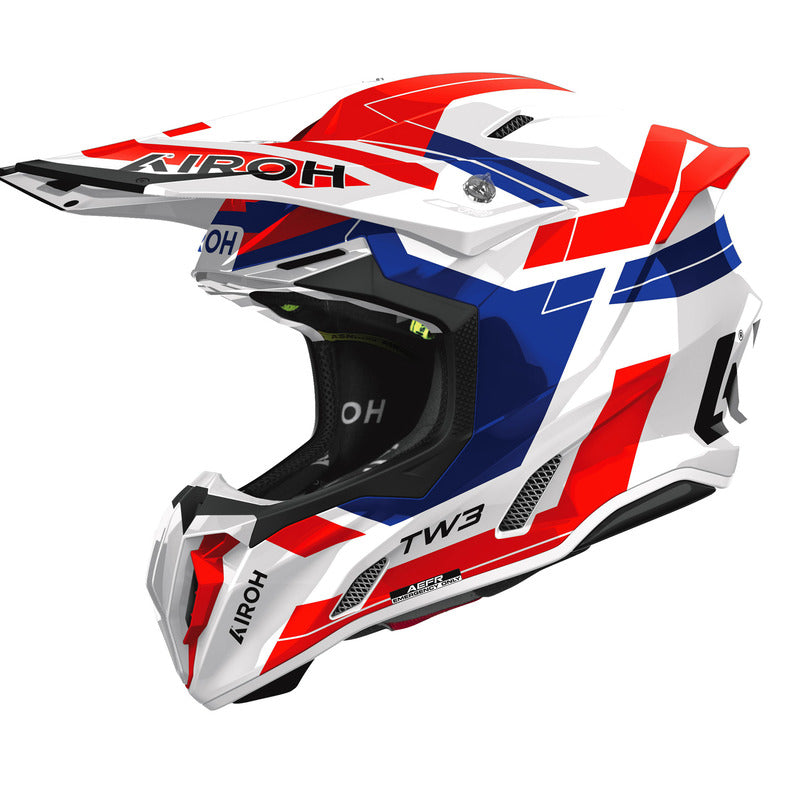 KASK MOTOCYKLOWY AIROH TWIST 3 DYNASTY BLUE RED GLOSS
