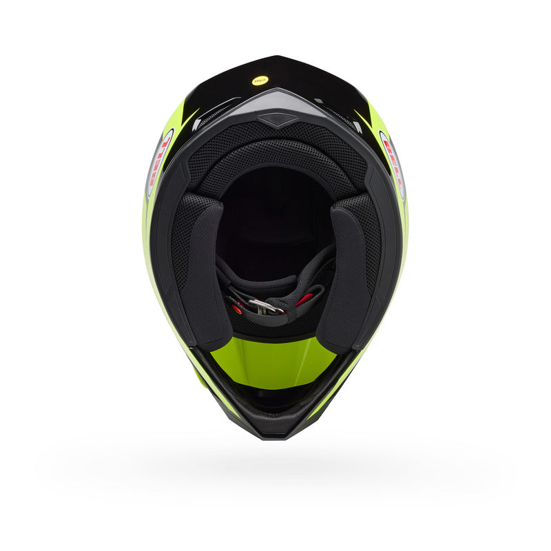 KASK MOTOCYKLOWY BELL MX-10 MIPS TALON YELLOW BLACK