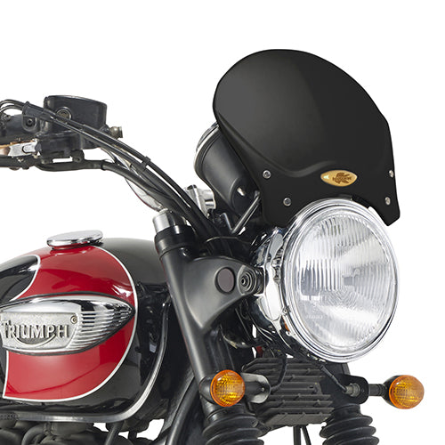 KAPPA SZYBA UNIWERSALNA CAFE RACER ALUMINIUM CZARNA 20,5 X 26,5 CM - POTRZEBNE MOCOWANIA (AL….A) POD DANY MODEL – zdjęcie 4