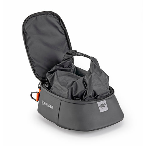 KAPPA TORBA NA ZBIORNIK / BAK (TANKBAG) DO MOCOWANIA TANKLOCK 5L (24,5X20,5X10CM) KOLOR CZARNY (K' RUGGED) - MOŻLIWOŚĆ DOPIĘCIA MOCOWANIA AVSH – zdjęcie 4