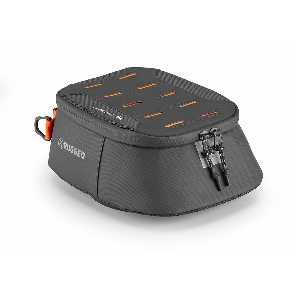 KAPPA TORBA NA ZBIORNIK / BAK (TANKBAG) DO MOCOWANIA TANKLOCK 5L (24,5X20,5X10CM) KOLOR CZARNY (K' RUGGED) - MOŻLIWOŚĆ DOPIĘCIA MOCOWANIA AVSH