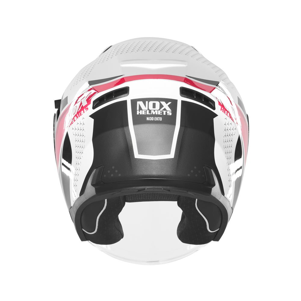 NOX WYPRZEDAŻ WYPRZEDAZ KASK OTWARTY JET Z BLENDĄ N130 EKTO KOLOR BIAŁY/RÓŻOWY – zdjęcie 3