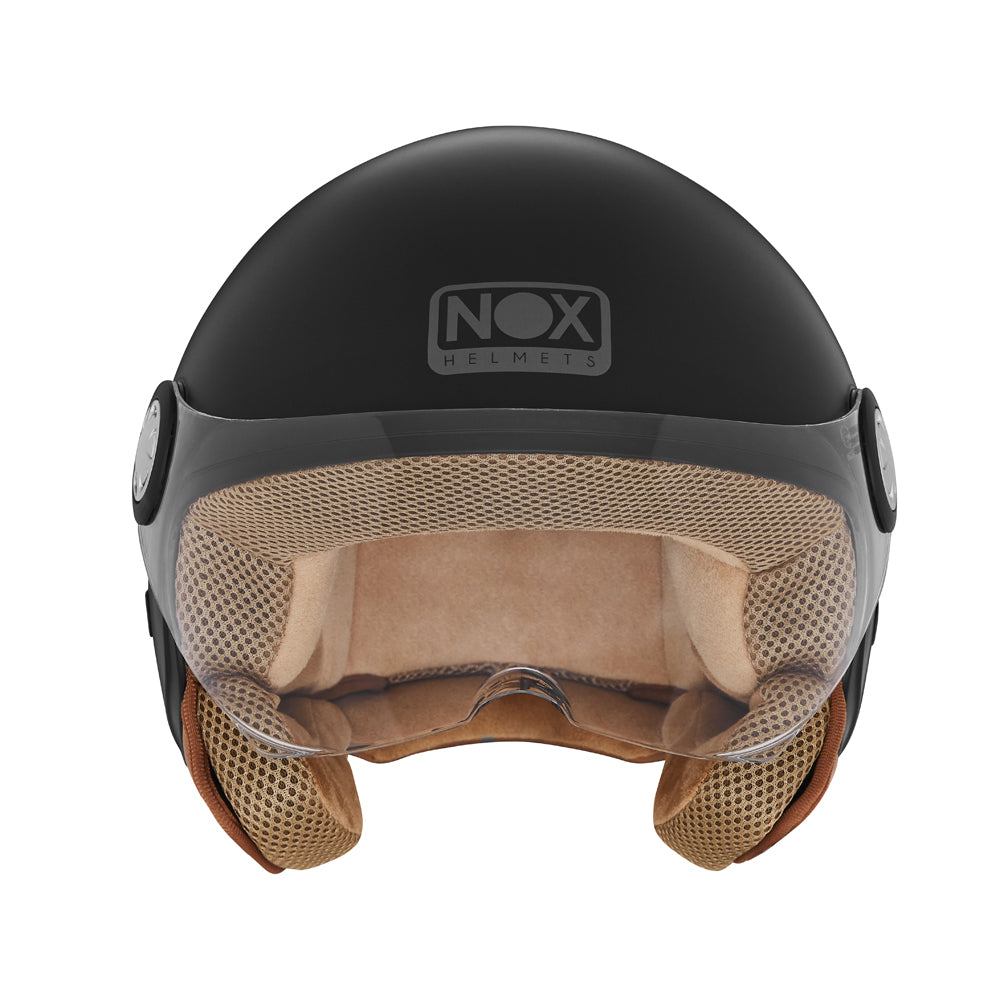 NOX KASK OTWARTY JET Z BLENDĄ N210 EVO KOLOR CZARNY MAT – zdjęcie 2