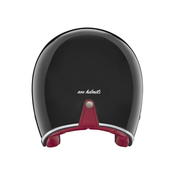 NOX KASK OTWARTY JET N243 SOLID KOLOR CZARNY POŁYSK – zdjęcie 3