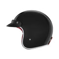 NOX KASK OTWARTY JET N243 SOLID KOLOR CZARNY POŁYSK