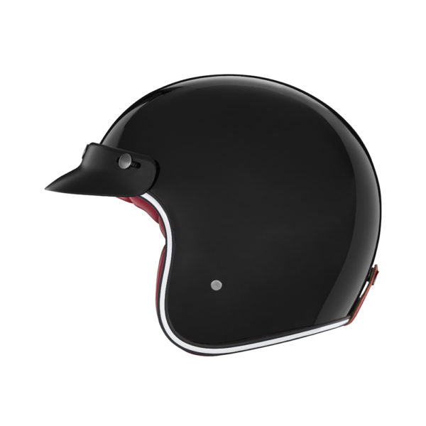 NOX KASK OTWARTY JET N243 SOLID KOLOR CZARNY POŁYSK