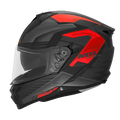 NOX WYPRZEDAŻ KASK INTEGRALNY (FULL FACE) Z BLENDĄ N304S CARVER KOLOR CZARNY/CZERWONY MAT