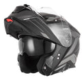 NOX WYPRZEDAŻ KASK SZCZĘKOWY (FLIP-UP) Z BLENDĄ N967 CONQUER KOLOR CZARNY MAT/SREBRNY (PINLOCK DO TEGO MODELU - FILMPINLOCK70DKS589)