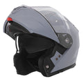 NOX PROMOCJA KASK SZCZĘKOWY (FLIP-UP) Z BLENDĄ N968 SOLID KOLOR SZARY POŁYSK