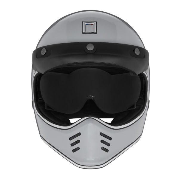 NOX PREMIUM KASK INTEGRALNY (FULL FACE) SEVENTY II SOLID KOLOR SZARY POŁYSK – zdjęcie 2