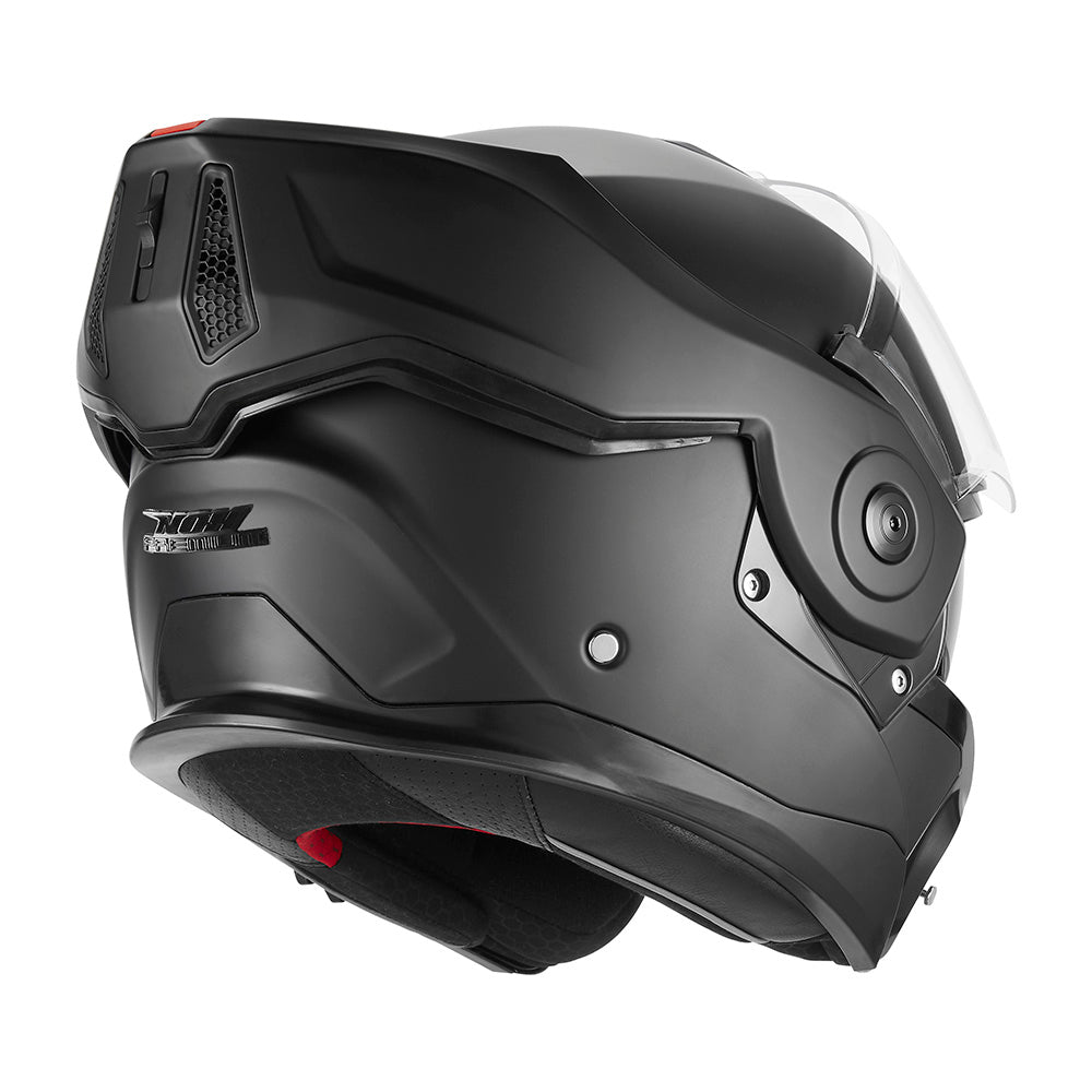 NOX PREMIUM KASK SZCZĘKOWY FLIP-BACK (SZCZĘKA DO TYŁU) Z BLENDĄ SPINNER KOLOR CZARNY MAT – zdjęcie 3