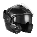 NOX PREMIUM KASK SZCZĘKOWY FLIP-BACK (SZCZĘKA DO TYŁU) Z BLENDĄ SPINNER KOLOR CZARNY MAT