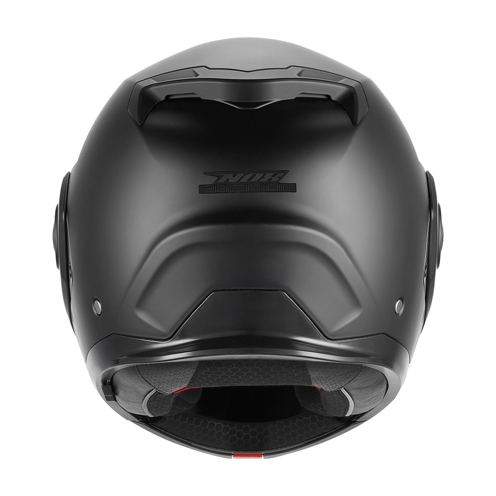 NOX PREMIUM KASK SZCZĘKOWY FLIP-BACK (SZCZĘKA DO TYŁU) Z BLENDĄ SPINNER KOLOR CZARNY MAT – zdjęcie 4