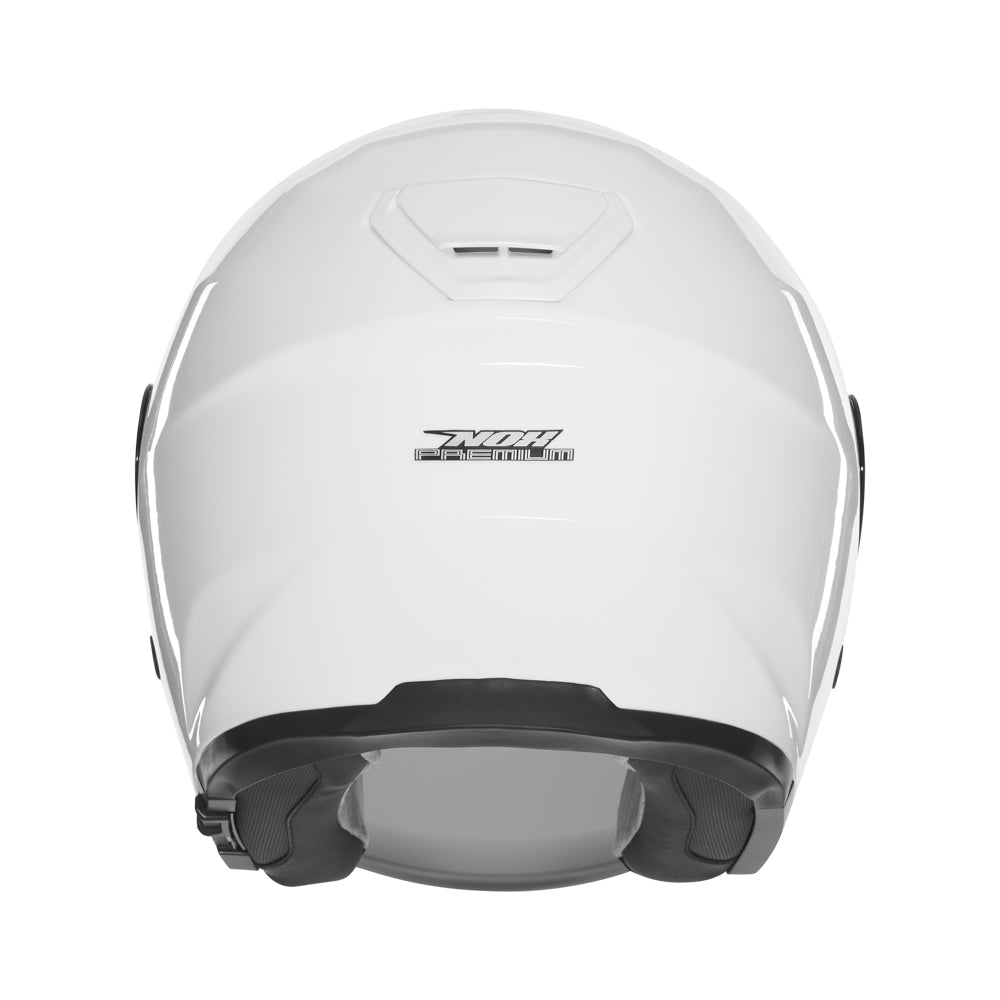 NOX WYPRZEDAŻ PREMIUM KASK OTWARTY JET Z BLENDĄ SPY KOLOR BIAŁY – zdjęcie 3
