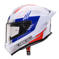 CABERG KASK INTEGRALNY ROXTER COLT KOLOR BIAŁY/CZERWONY/NIEBIESKI