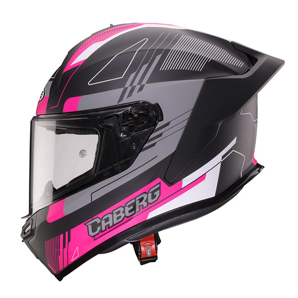 CABERG KASK INTEGRALNY ROXTER COLT KOLOR CZARNY MAT/BIAŁY/FUKSJA (INTENSYWNY ODCIEŃ RÓŻOWEGO)