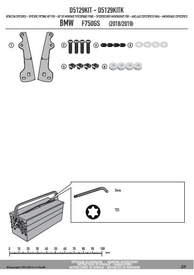 GIVI MOCOWANIE SZYBY D5127