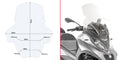 GIVI SZYBA PRZEZROCZYSTA - PIAGGIO MP3 350–500 Sport / Business (18)