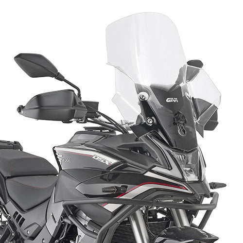 GIVI SZYBA PRZEZROCZYSTA 59,5 x 49,5 cm (H x W) - VOGE Valico 500DS (20 > 24) / Valico 650DS (21 > 24)