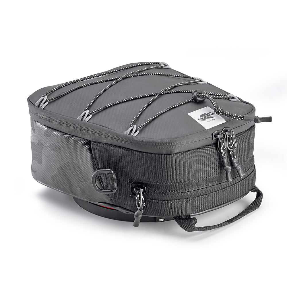 KAPPA TORBA NA ZBIORNIK / BAK (TANKBAG) DO MOCOWANIA TANKLOCK 4,5L (WYS. 9,5CM X SZER. 22CM X DŁ. 20CM) KOLOR CZARNY (OBRACALNA POD KĄTEM 90ST.) (K'DRIFTER)