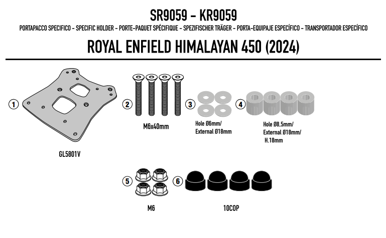 GIVI STELAŻ KUFRÓW BOCZNYCH MONOKEY - ROYAL ENFIELD himalayan 450 (24)