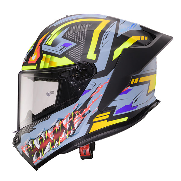CABERG KASK INTEGRALNY ROXTER HUNTER KOLOR CZARNY MAT/SZARY/ŻÓŁTY FLUO