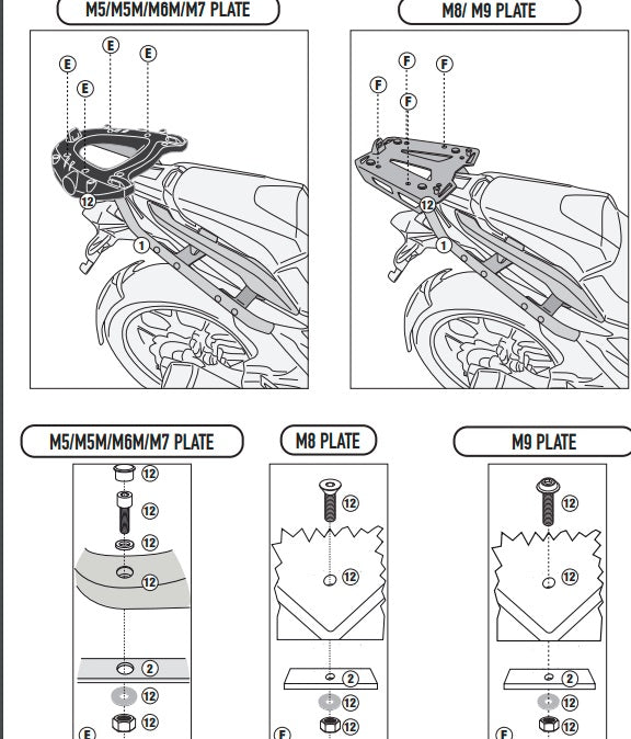 KAPPA STELAŻ KUFRA CENTRALNEGO HONDA NC 750X (21-25) (BEZ PŁYTY) - DO MONTAŻU BEZ ORYGINALNEGO BAGAŻNIKA ( STELAŻA) – zdjęcie 6