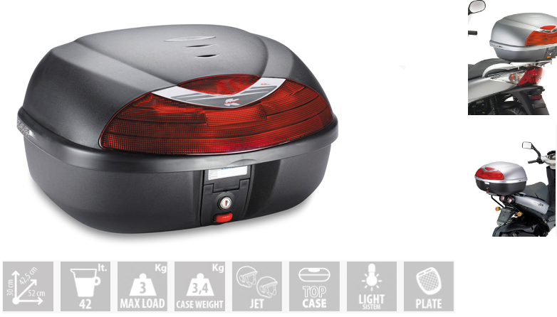 KAPPA KUFER CENTRALNY 42L MONOLOCK K42N ( ZAWIERA PŁYTĘ ) - WYCOFANY Z OFERTY