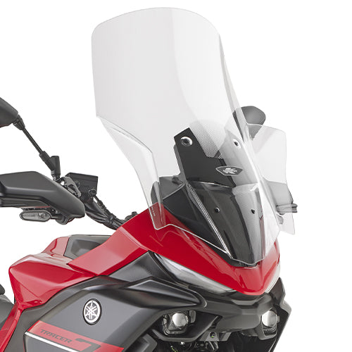 KAPPA SZYBA YAMAHA TRACER 7 '25- (64,5 CM X 49 CM) PRZEZROCZYSTA (25,5 CM WYZSZA OD ORYGINALNEJ)