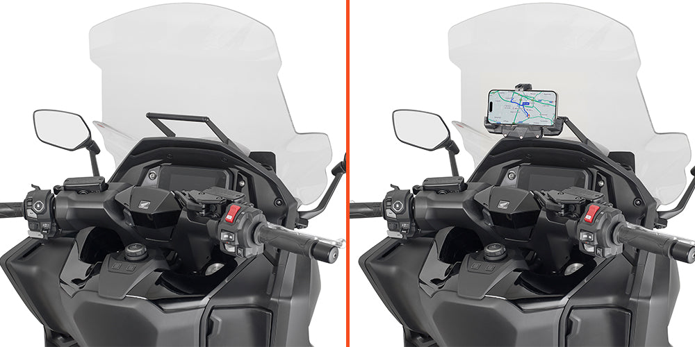 KAPPA 2026/09 POPRZECZKA DO ZAMONTOWANIA TOREB I MOCOWAŃ GPS / SMARTPHONE HONDA FORZA 750 '25-26