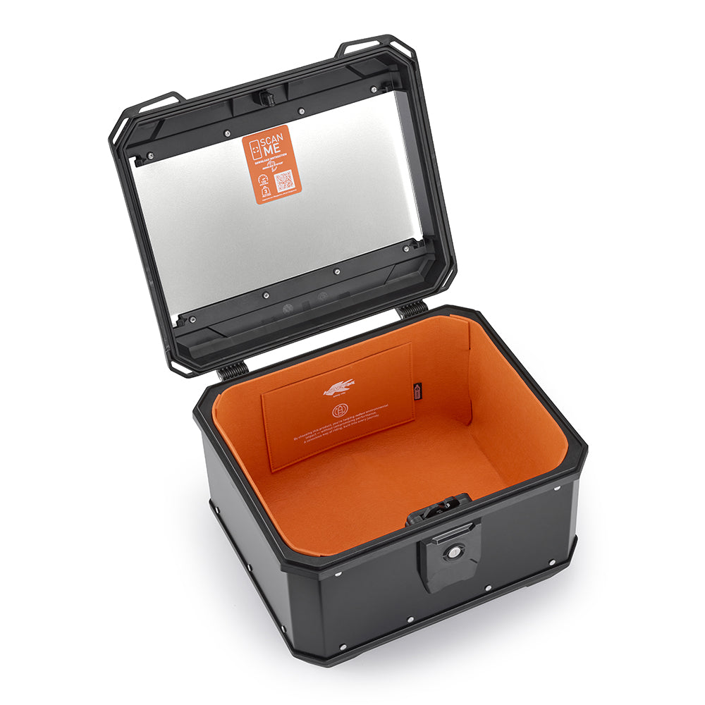 KAPPA KUFER CENTRALNY MONOLOCK 40L KMX400B K'METROBOX ALUMINIOWY CZARNY ( ZAWIERA PŁYTĘ ) – zdjęcie 4