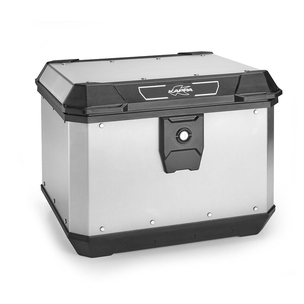 KAPPA KUFER CENTRALNY MONOLOCK 50L KMX500A K'METROBOX ALUMINIOWY SREBRNY ( ZAWIERA PŁYTĘ )
