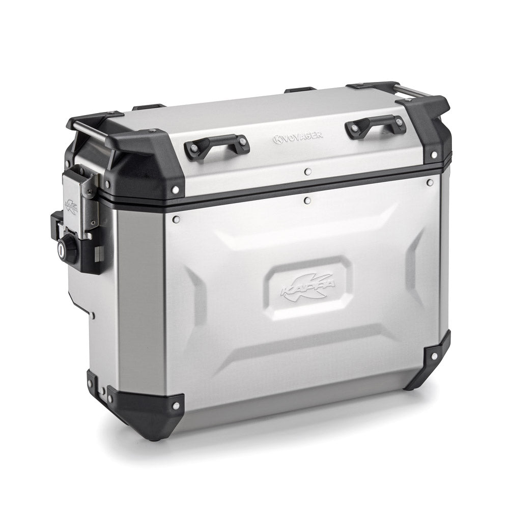 KAPPA KUFER BOCZNY 33L MONOKEY CAM SIDE KVGS33A K'VOYAGER ALUMINIOWY KOLOR SREBRNY - WCIĘTY