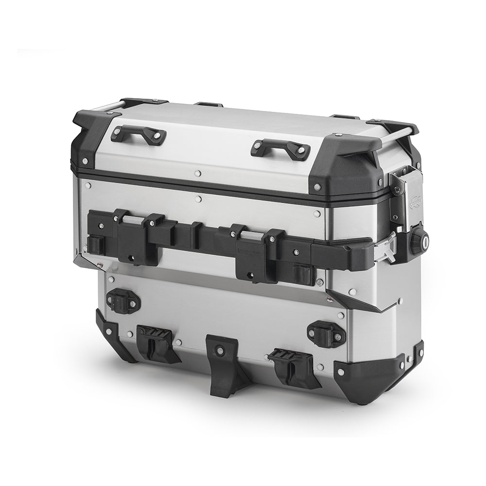 KAPPA KUFER BOCZNY 33L MONOKEY CAM SIDE KVGS33A K'VOYAGER ALUMINIOWY KOLOR SREBRNY - WCIĘTY – zdjęcie 2