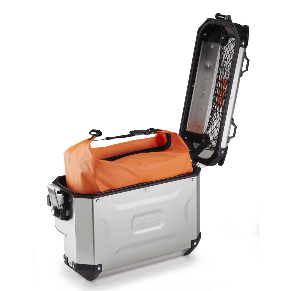 KAPPA KUFER BOCZNY 33L MONOKEY CAM SIDE KVGS33A K'VOYAGER ALUMINIOWY KOLOR SREBRNY - WCIĘTY – zdjęcie 3