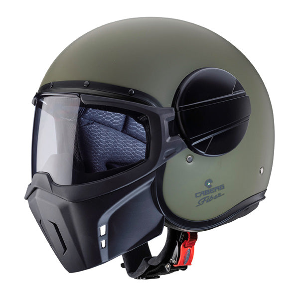 CABERG KASK OTWARTY JET MODEL GHOST X SOLID KOLOR ZIELONY MAT (MILITARY GREEN)