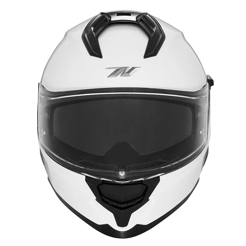 NOX KASK INTEGRALNY (FULL FACE) Z BLENDĄ N304S SOLID KOLOR BIAŁY POŁYSK – zdjęcie 2