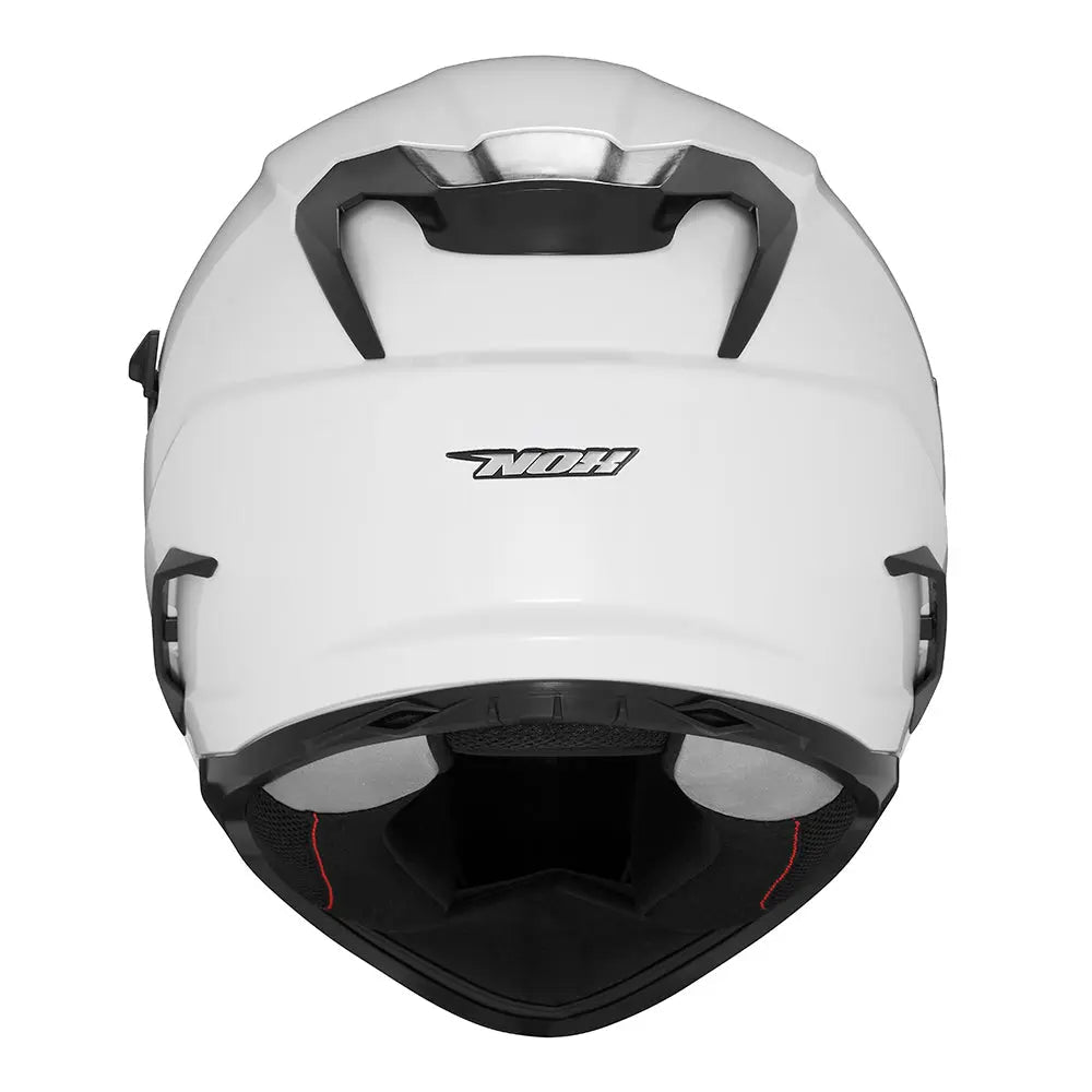 NOX KASK INTEGRALNY (FULL FACE) Z BLENDĄ N304S SOLID KOLOR BIAŁY POŁYSK – zdjęcie 3