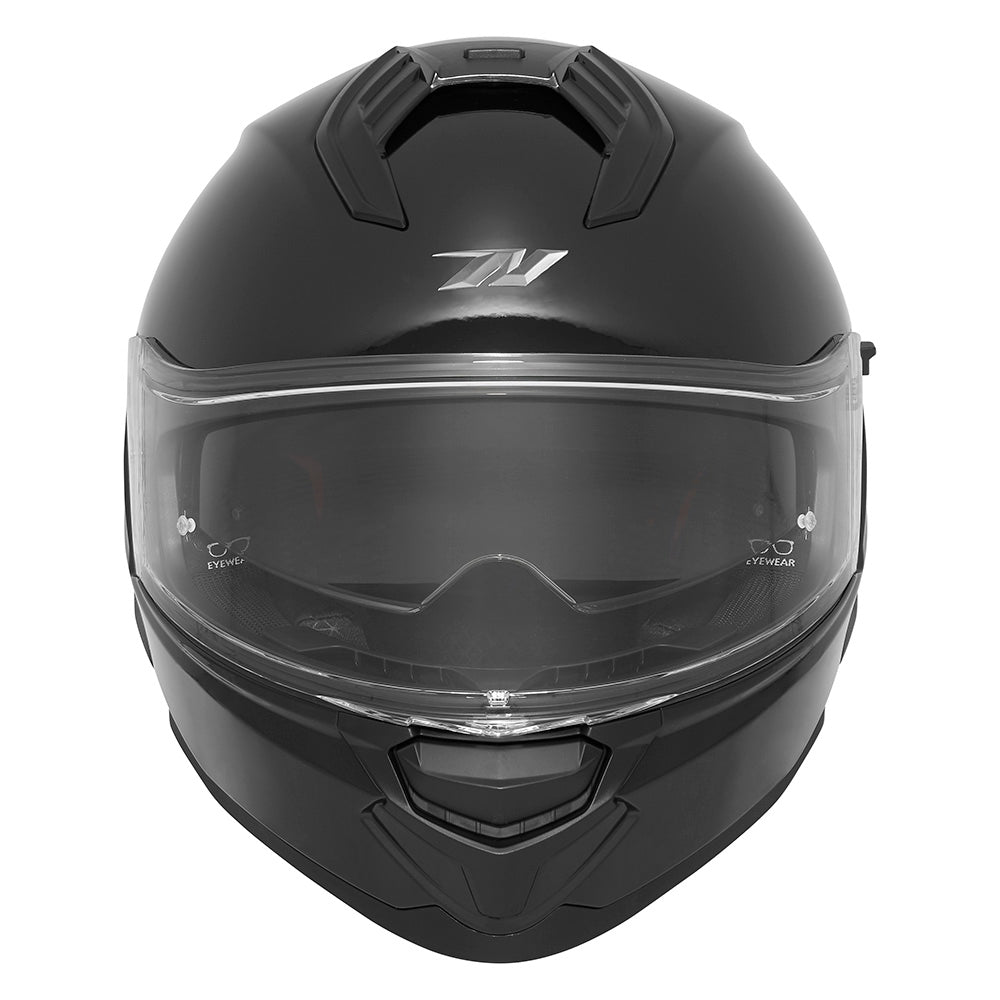 NOX KASK INTEGRALNY (FULL FACE) Z BLENDĄ N304S SOLID KOLOR CZARNY POŁYSK – zdjęcie 2