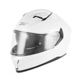 NOX KASK INTEGRALNY (FULL FACE) Z BLENDĄ N402 SOLID KOLOR BIAŁY POŁYSK