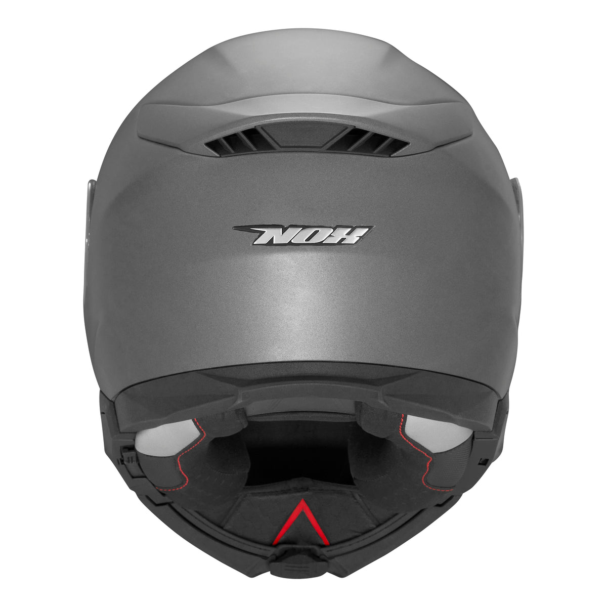 NOX KASK SZCZĘKOWY (FLIP-UP) Z BLENDĄ N967 SOLID KOLOR TYTANOWY MAT – zdjęcie 4